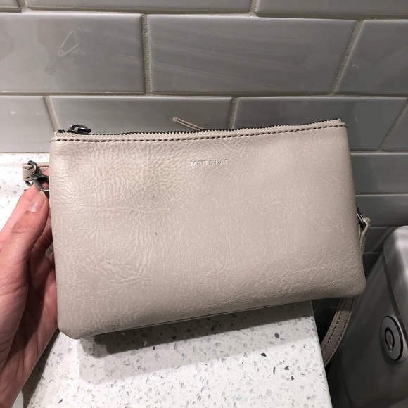 GREY mat & nat triplet vegan crossbody bag - Picture 2 of 7